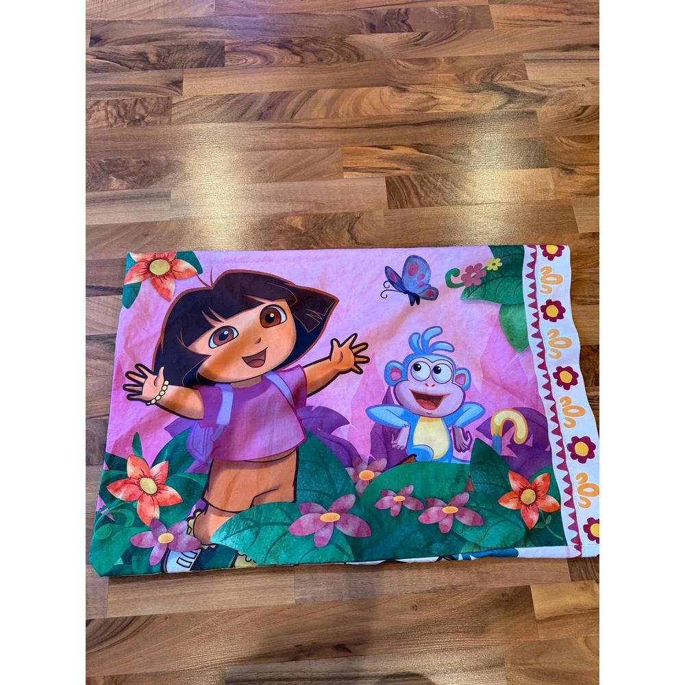 Dora the Explorer Sheet Set Nickelodeon Kid Bedding vintage reversible case‎